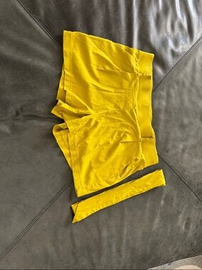 LOFT Bright Yellow High-Waist Women’s Shorts